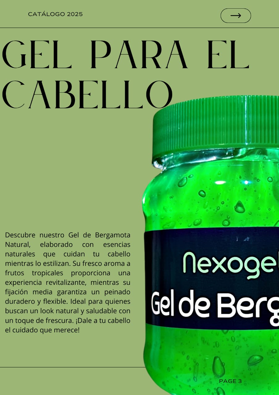 NEXO GEL: ORGANICO - BERGAMOTA